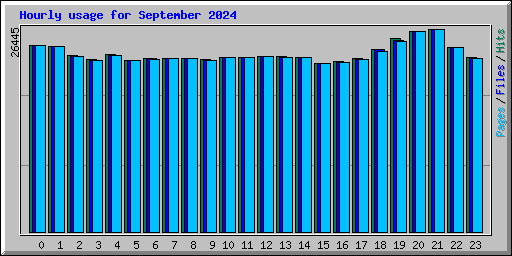 Hourly usage for September 2024