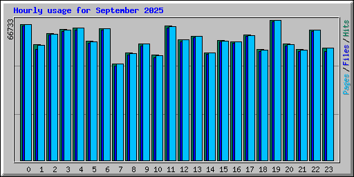 Hourly usage for September 2025